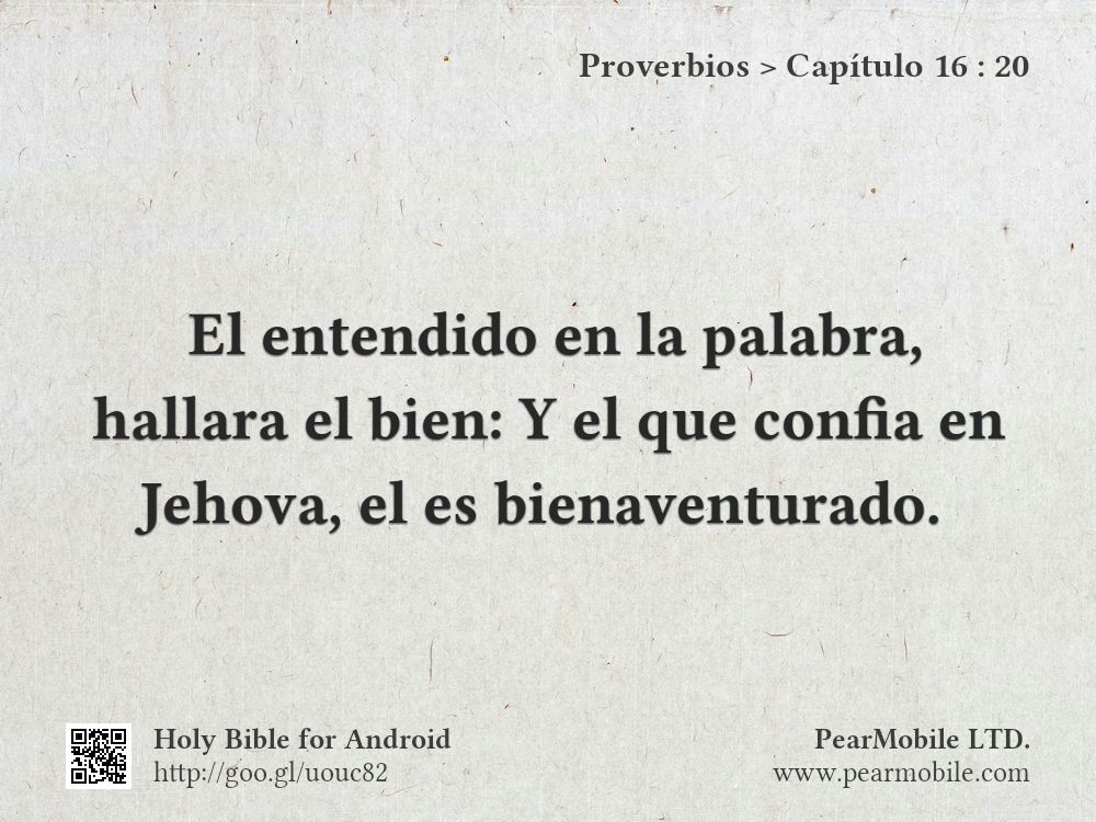 Proverbios, Capítulo 16:20